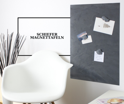 Magnetic boards made of slate
