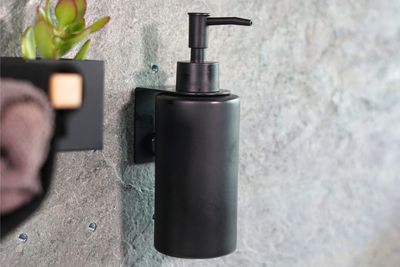 Glas Seifen-und Cremespender , Schwarz Glas Seifen-und Cremespender , Schwarz