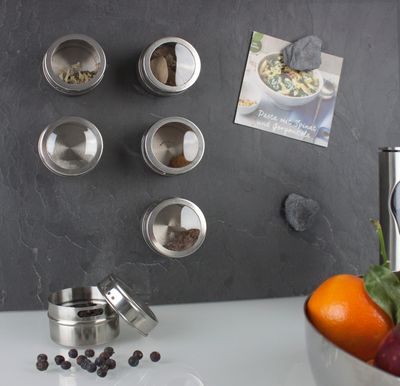 Magnetic spice jars