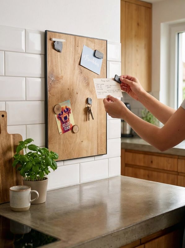 Magnetic board made of oak wood - Split Oak Magnetic board made of oak wood - Split Oak
