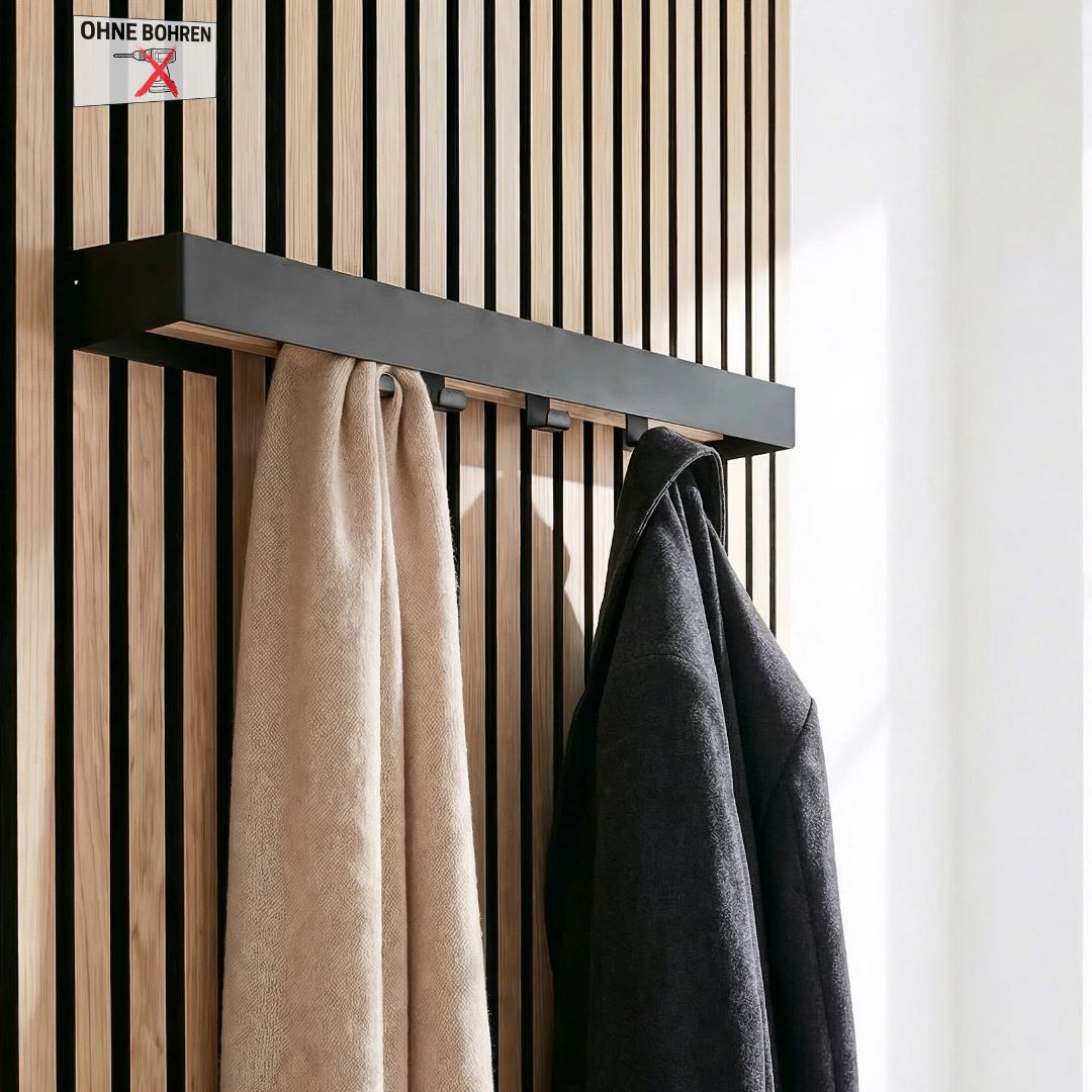 Garderobestange Eiche für Akustikpaneele &#39;&#39;Shadow-Oak&#39;&#39; (1Stück)