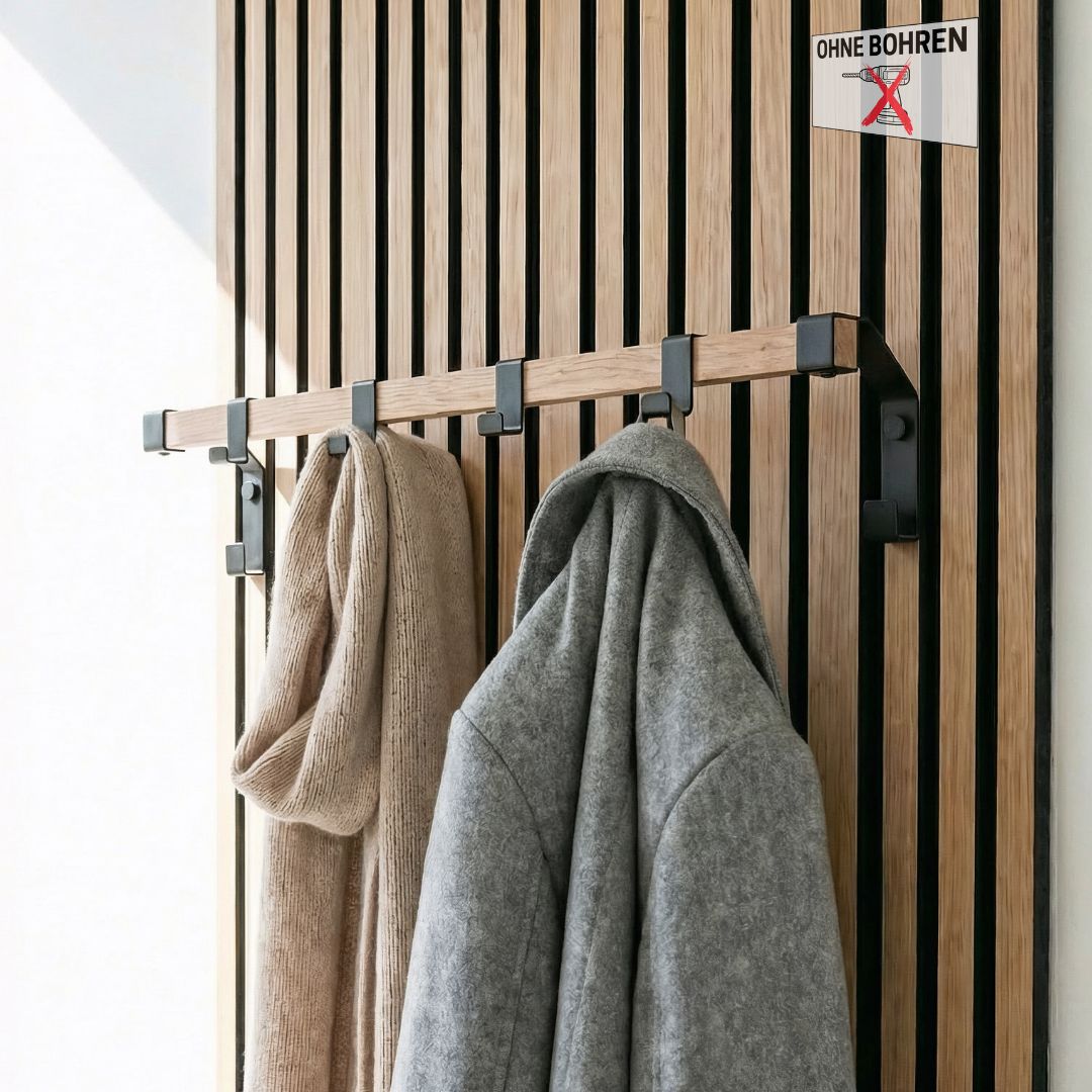 Garderobestange Eiche für Akustikpaneele &#39;&#39;Split Oak&#39;&#39; (1Stück)