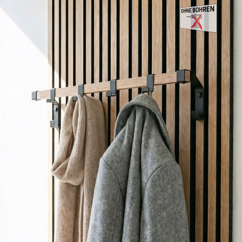 Garderobestange Eiche für Akustikpaneele ''Split Oak'' (1Stück) Garderobestange Eiche für Akustikpaneele ''Split Oak'' (1Stück)