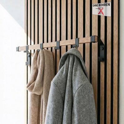 Garderobestange Eiche für Akustikpaneele ''Split Oak'' (1Stück)
