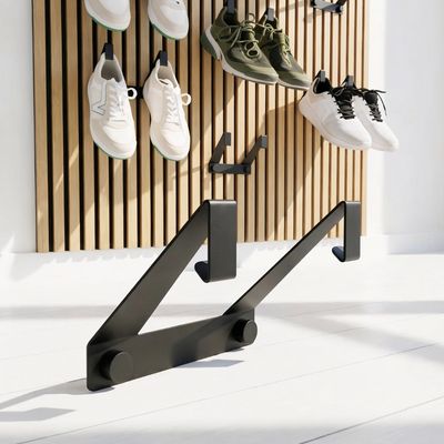 AEROSTEP – Schwebender Schuhhalter aus Metall (für Akustikpaneele, ohne Bohren)