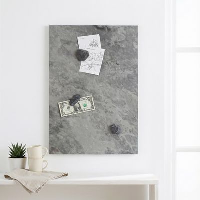 Magnetic board made of real slate - Purple Grey Magnetic board made of real slate - Purple Grey