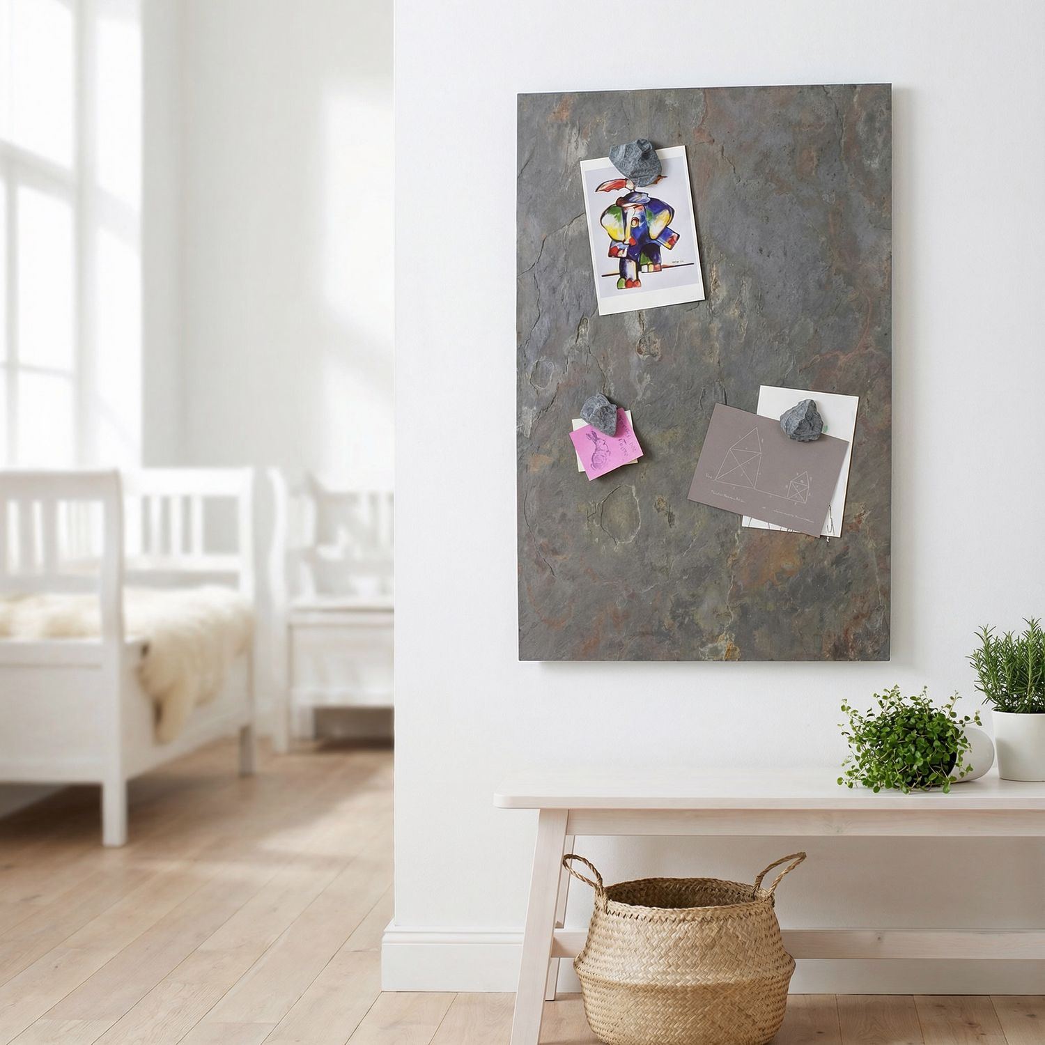 Magnetic board made of real slate - Vulcano Stone Magnetic board made of real slate - Vulcano Stone