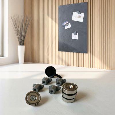 Topfmagnete Set für Akustikpaneele – ohne Bohren