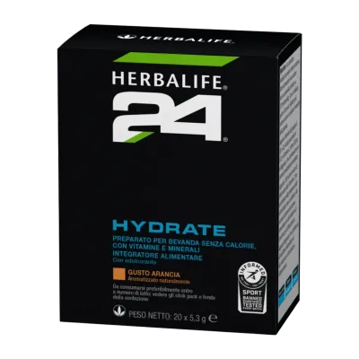 Hydrate H24 gusto arancia 20 bustine 106 g