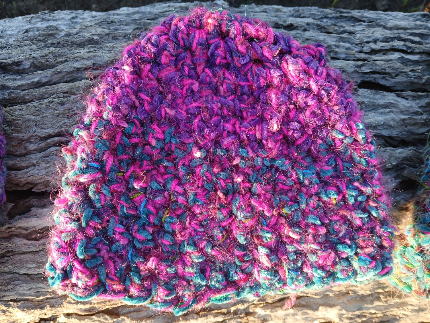 Enchantment velvet mix Crochet Beanie