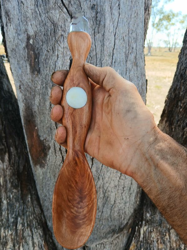 Wicked Alchemy Crystal Crown SACRED spoon- for those recipes that need to transmutation frequenies and extra woo woo and hand-carved from Apple Box Wood Wicked Alchemy Crystal Crown SACRED spoon- for those recipes that need to transmutation frequenies and extra woo woo and hand-carved from Apple Box Wood