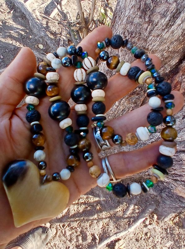 Galloping Wild Horses SHUNGITE, lava, tiger's eye, hematite, LOVE talisman hand-carved HORSE HOOF heart - follow your heart- power- strength-amplification- PROTECTION