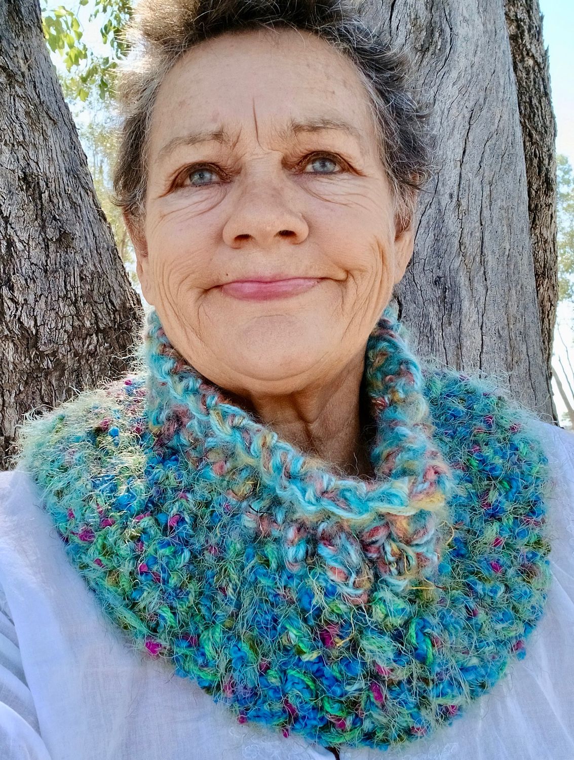 Mermaid Ocean Lullaby Soft Crochet WARM Shoulder &amp; neck Snug- Like a LOVING hug