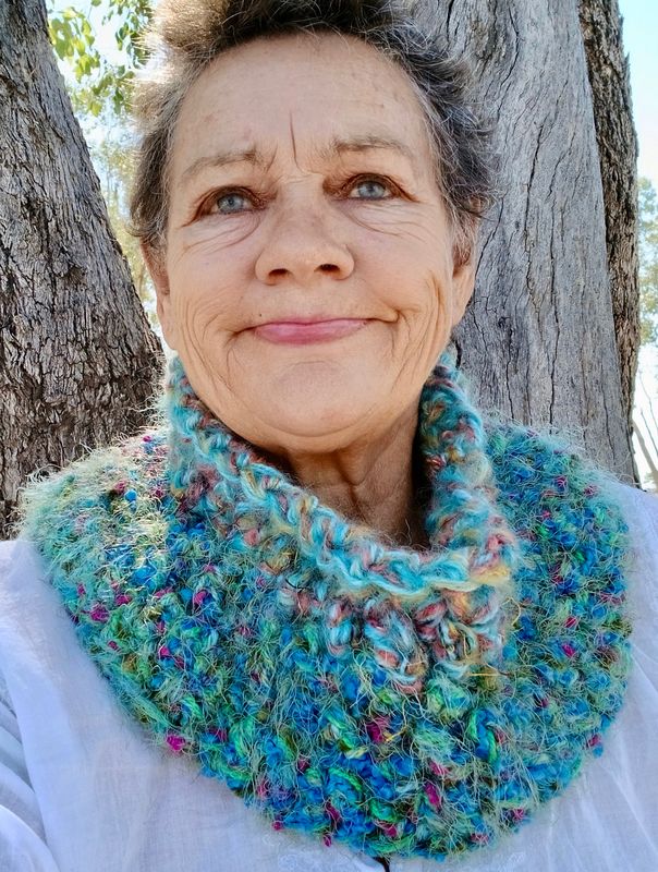 Mermaid Ocean Lullaby Soft Crochet WARM Shoulder &amp; neck Snug- Like a LOVING hug