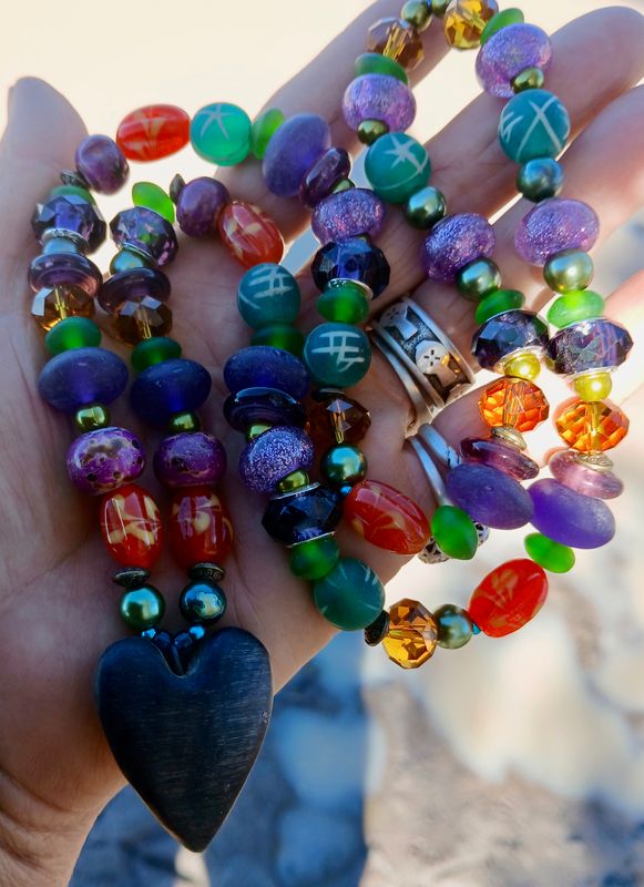 TREASURE Heart Horse hoof Amulet- strength, courage, guiding the way into the Sacred- POWER from nature