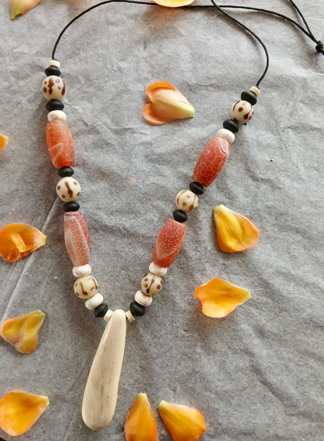 SACRED CAMEL power amulet with vintage beads and carved Camel Bone- Clearing the dragon lines -RISE- ANCIENT POWER