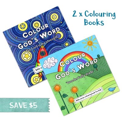 2 x Colour God's Word Colouring Books