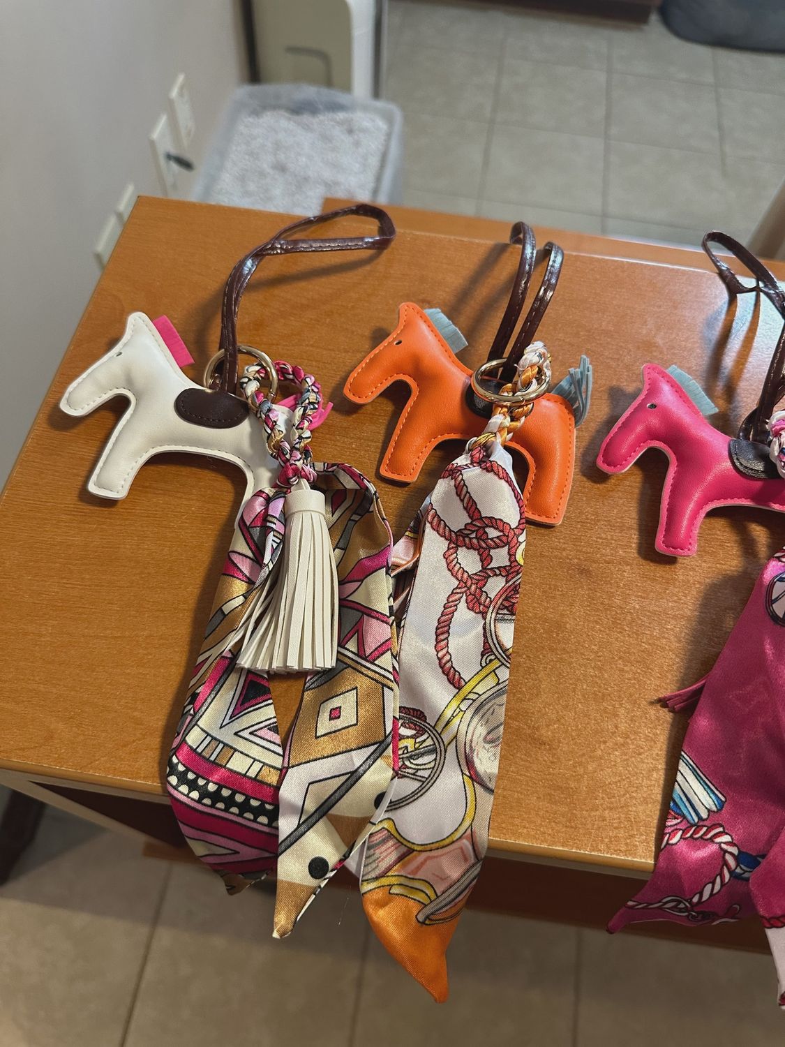 Bag Charm Ponies w/ Scarf