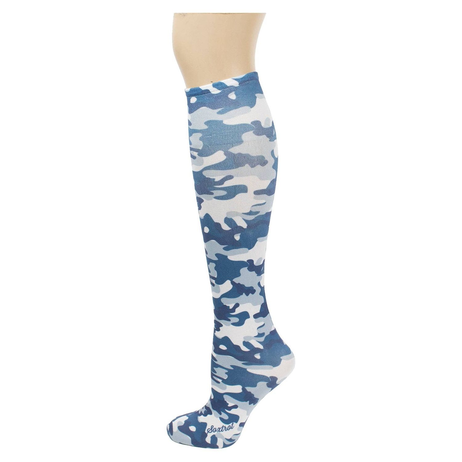 Blue Camo Knee Highs