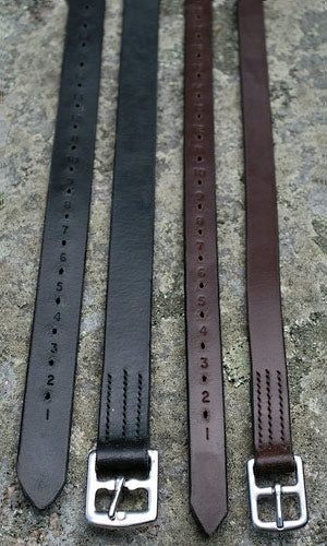 Half Inch Hole One Inch Leathers by KL Select, Color: 48", Size: Brown