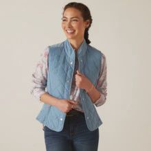 WMS Woodside Vest by Ariat, Color: Blue Shadow, Size: S