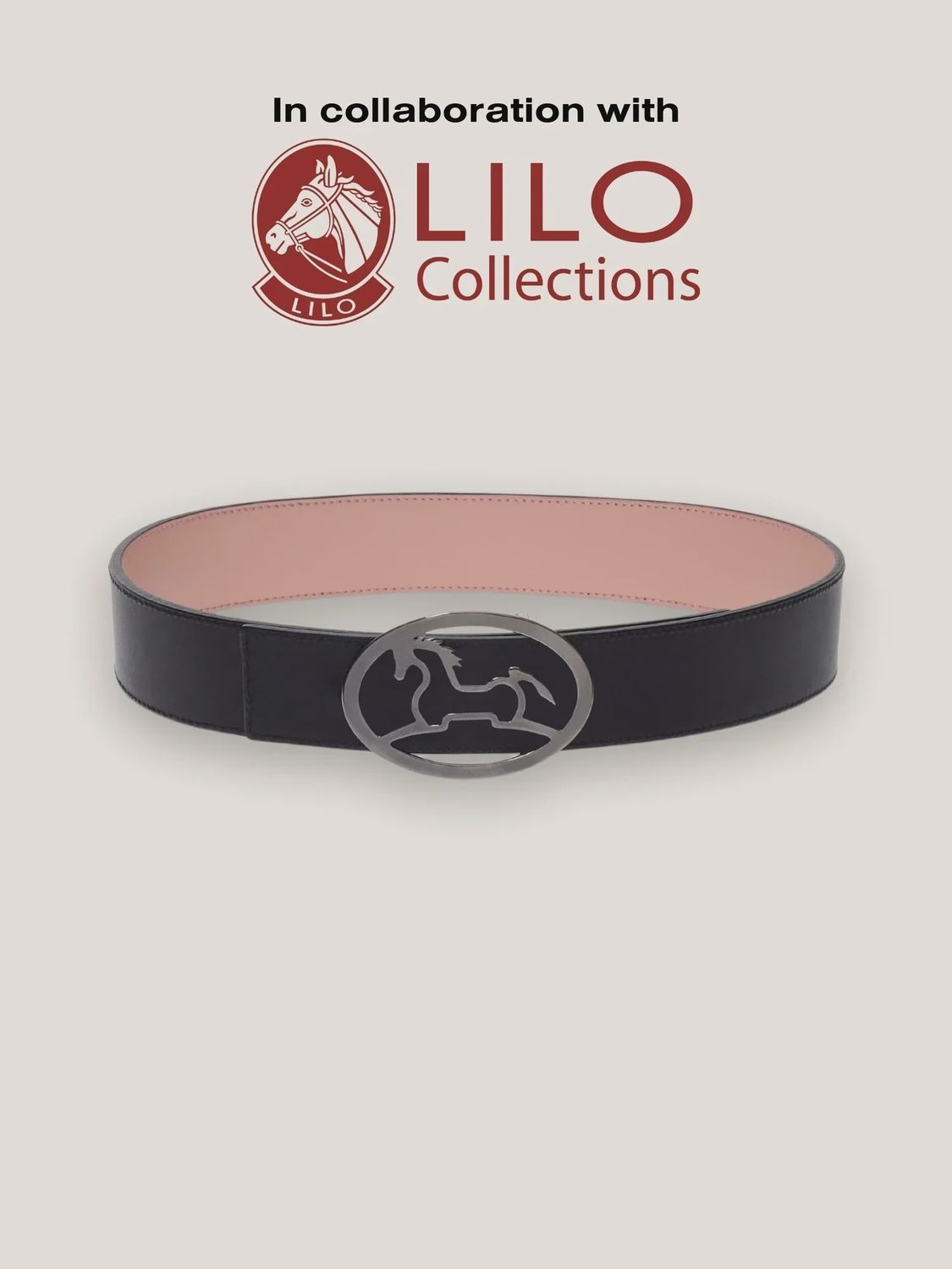 Bobbie Reversible Leather Belt, Color: black-blush, Size: s