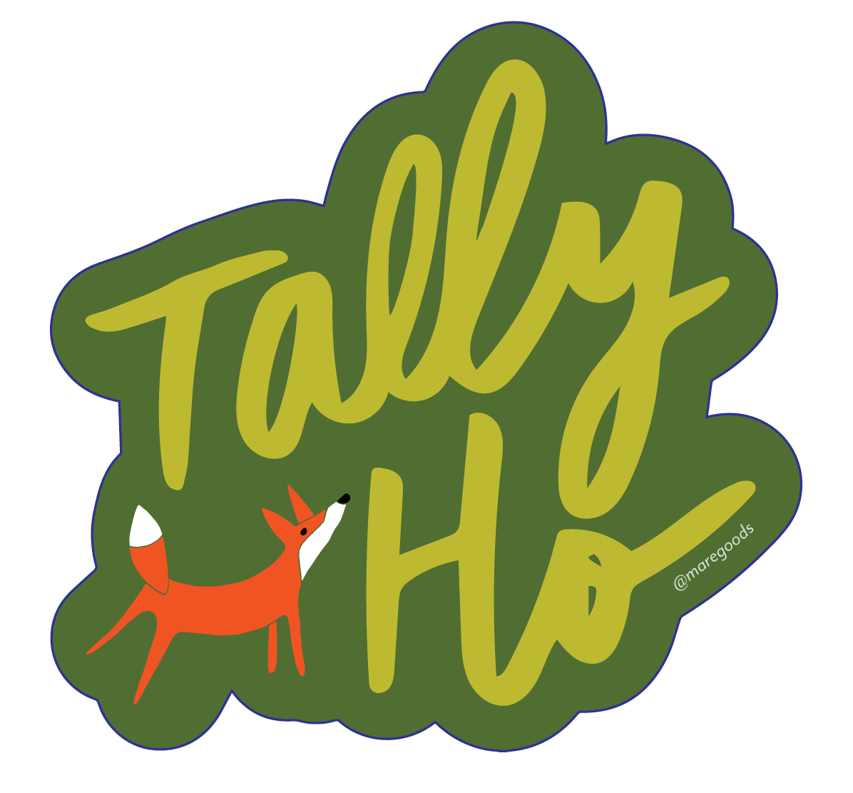 Tally-Ho Sticker