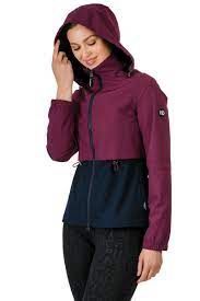 Horseware Carrie Showerproof Riding Jacket, Color: Beetroot/Navy, Size: XS