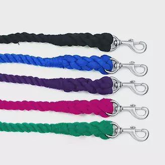 8' Cotton Lead Rope by Equi Essentials, Color: blue-1