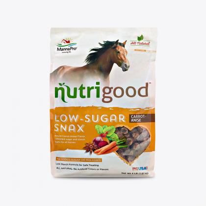 Manna Pro NutriGood Low Sugar Snax, Flavor: Carrot, Size: 4lb