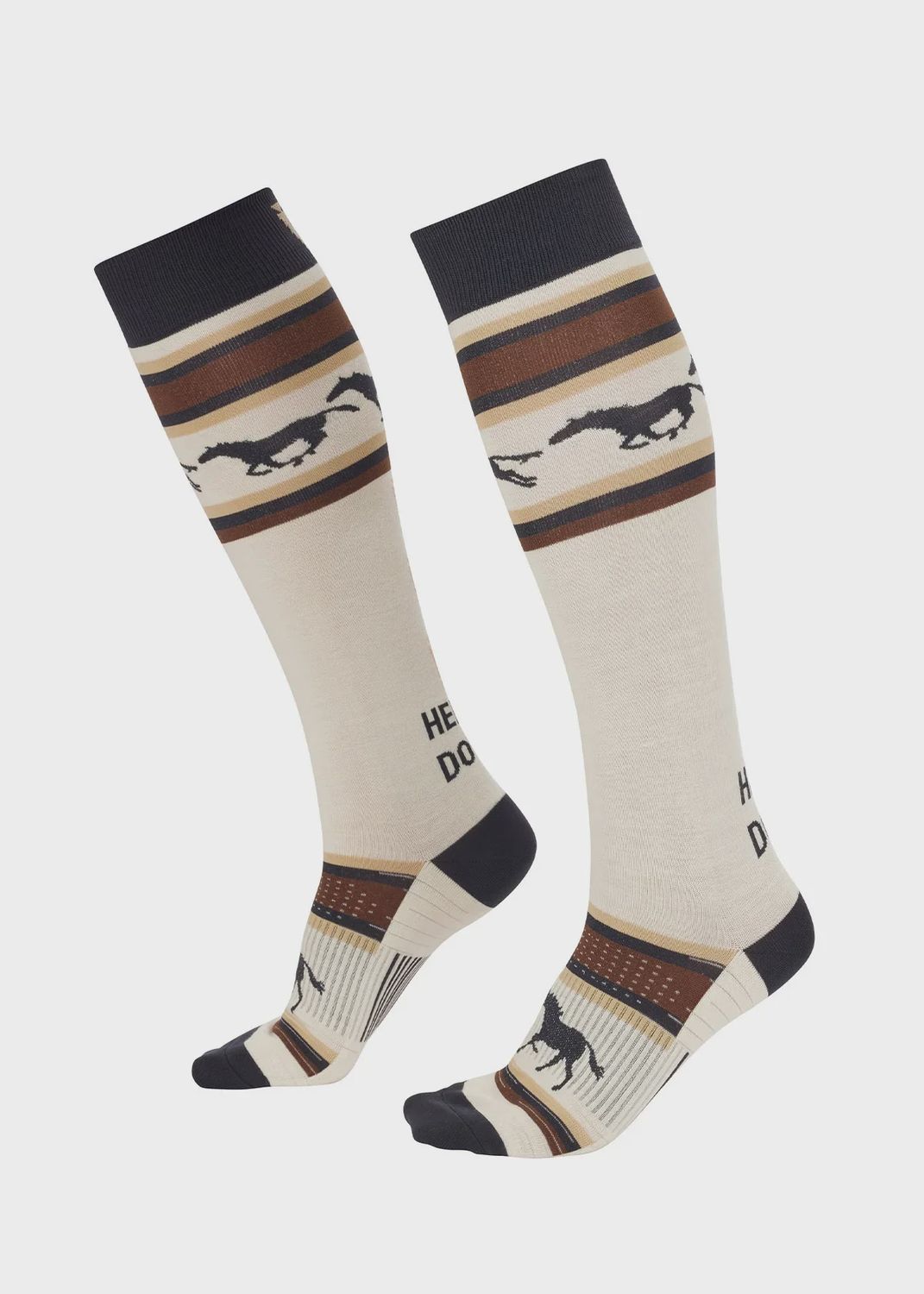 Heels Down Wool Socks, Color: Vanilla/Black