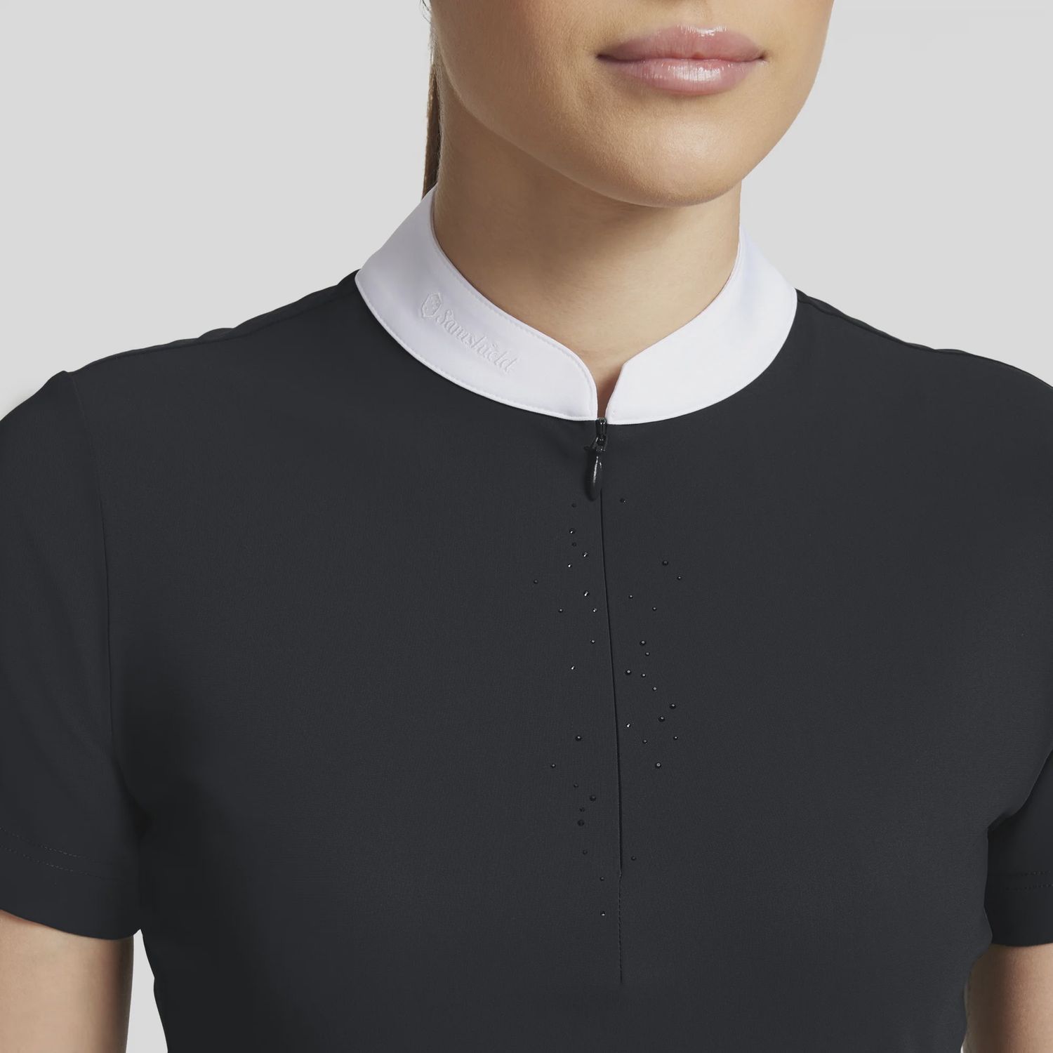 Louison Crystal Short Sleeve by Samsheild, Color: Moonless Night, Size: S