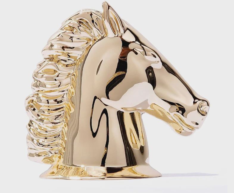 Horse Head Scent Piece, Color: Silver