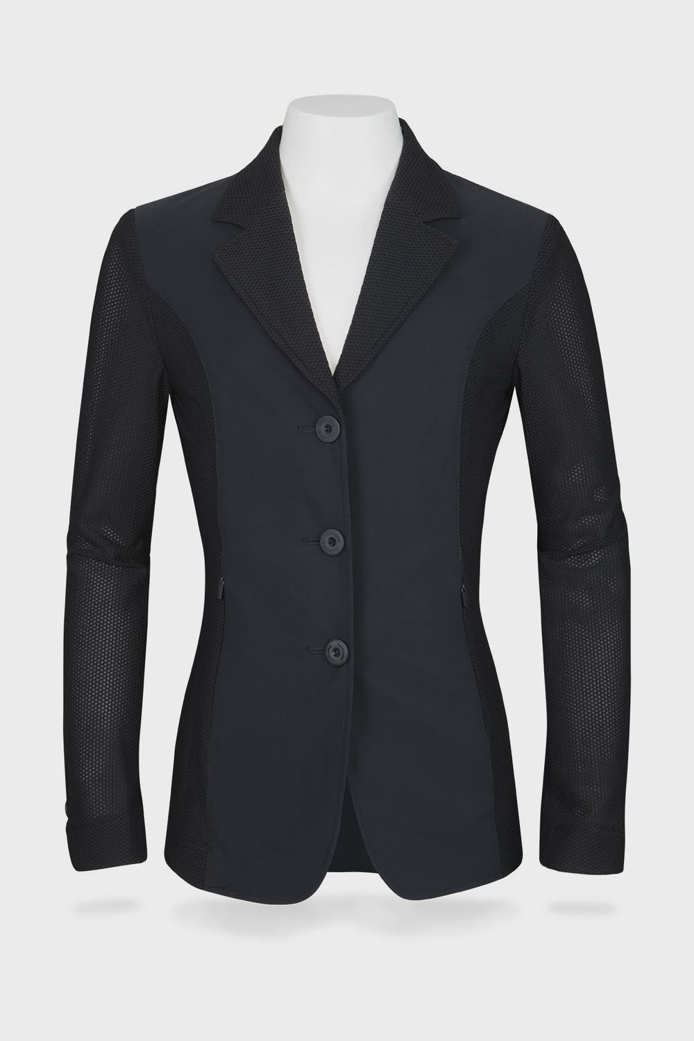 RJ Classics Harmony Jr. Mesh Show Coat, Color: Black, Size: 8R