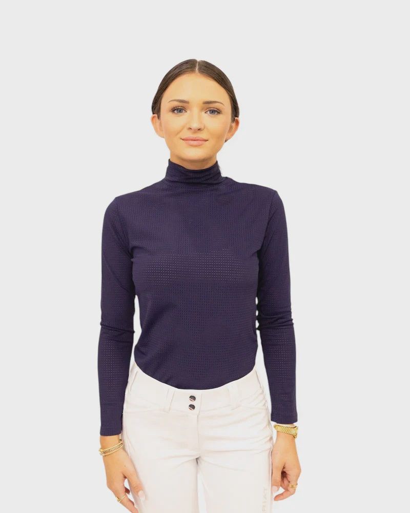 Equisite Alesia Shirt, Color: midnight-blue, Size: xxs