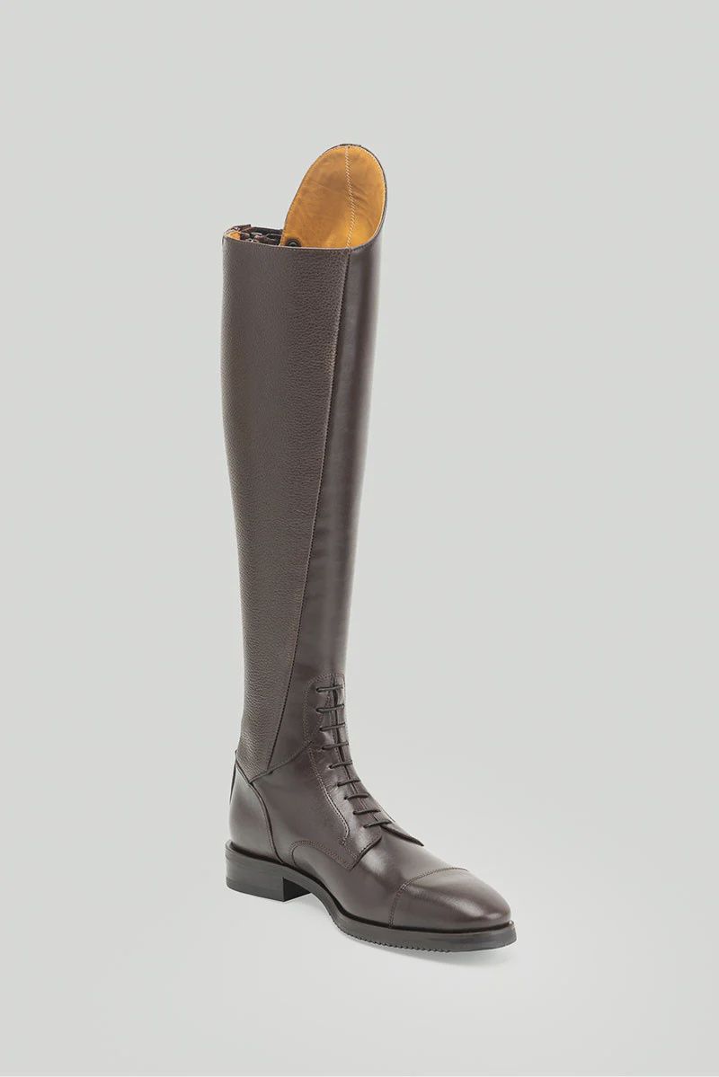 Secchiari Tall Boots - No Laces, Black with Bull Leather: black, Height/ Calf: H1/XS, Size: 37