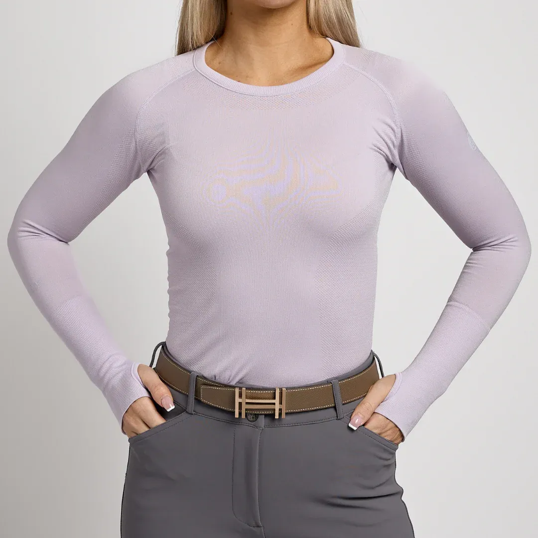 TKEQ Kennedy Seamless 2.0 Long Sleeve Shirt, Color: Charm, Size: XS/S