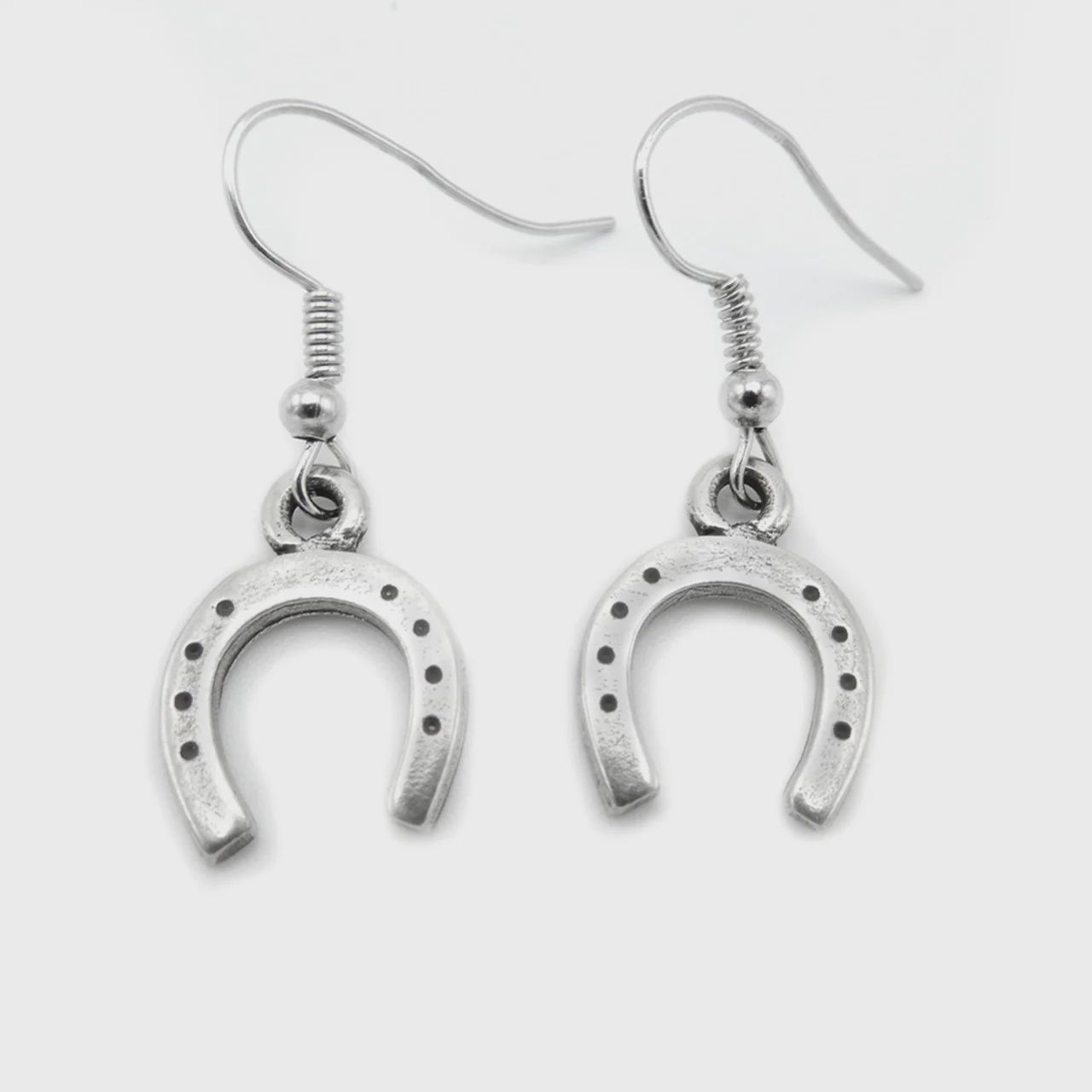 Horseshoe Small Earrings by LiLo, Material: Silver Plated