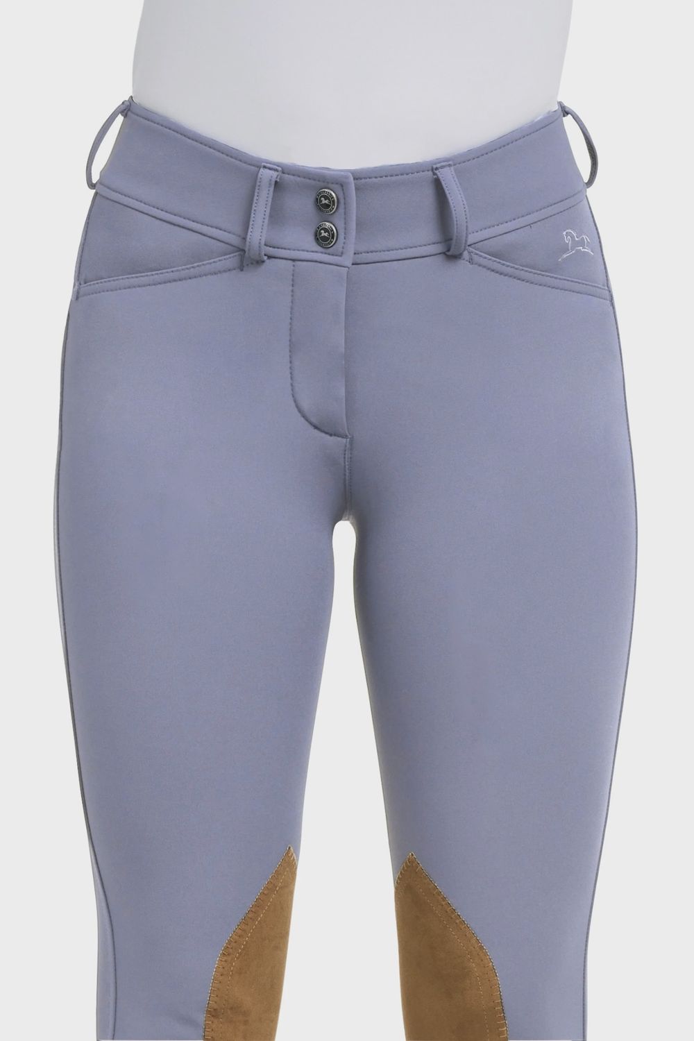 Gracie Knee Patch Breech, Color: Blue Granite, Size: 24