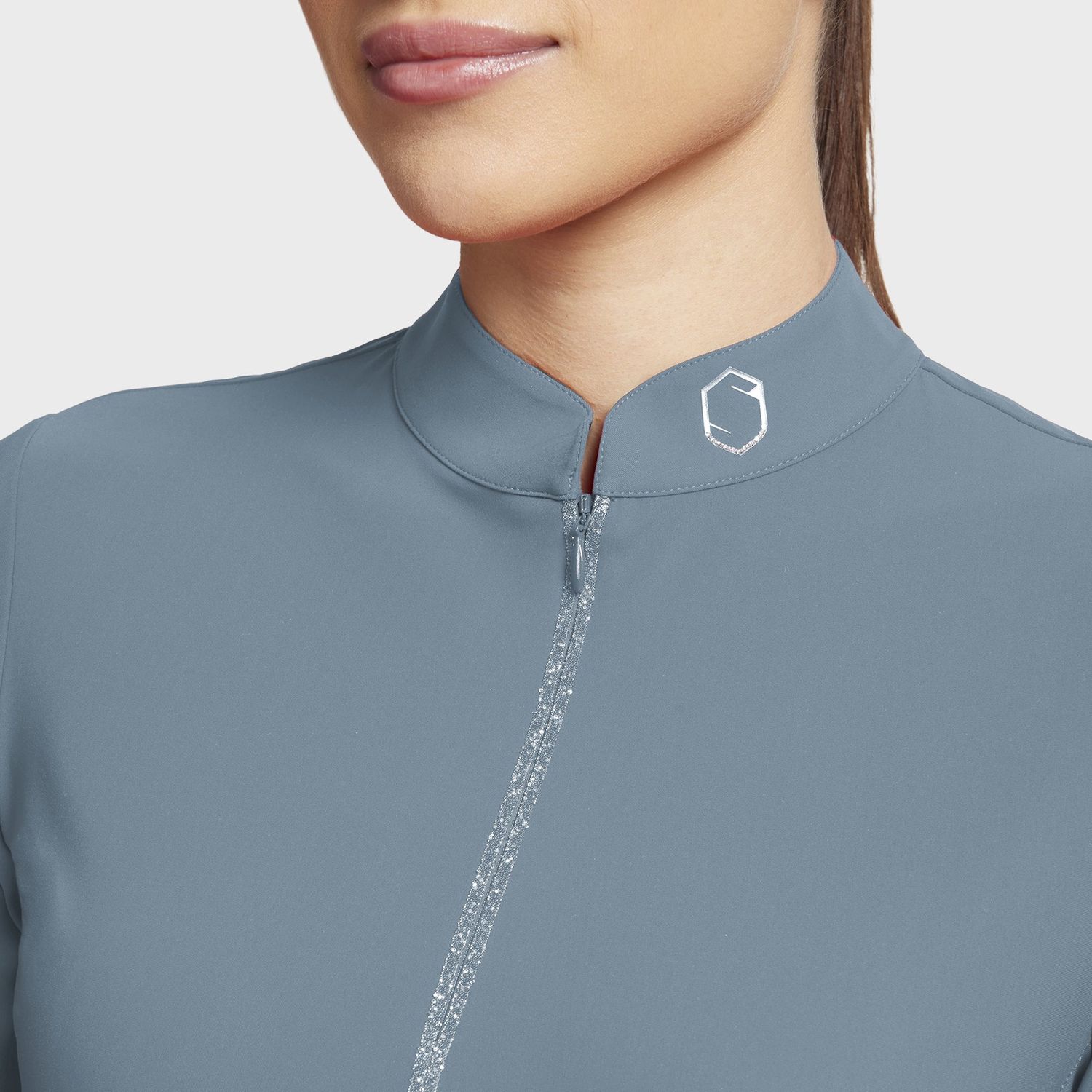 Brunella Training Shirt, Color: Dusty Blue, Size: M