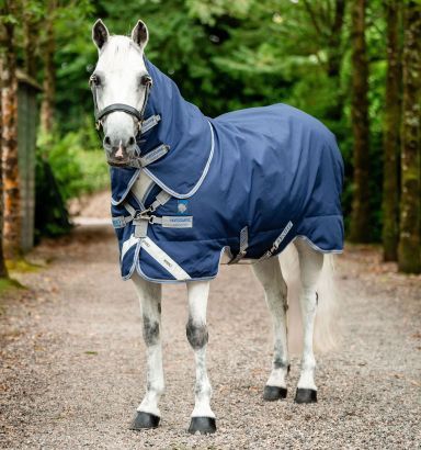 Rhino Pony Turnout 0g Light, Color: navy-titanium-grey-silver, Size: 69"