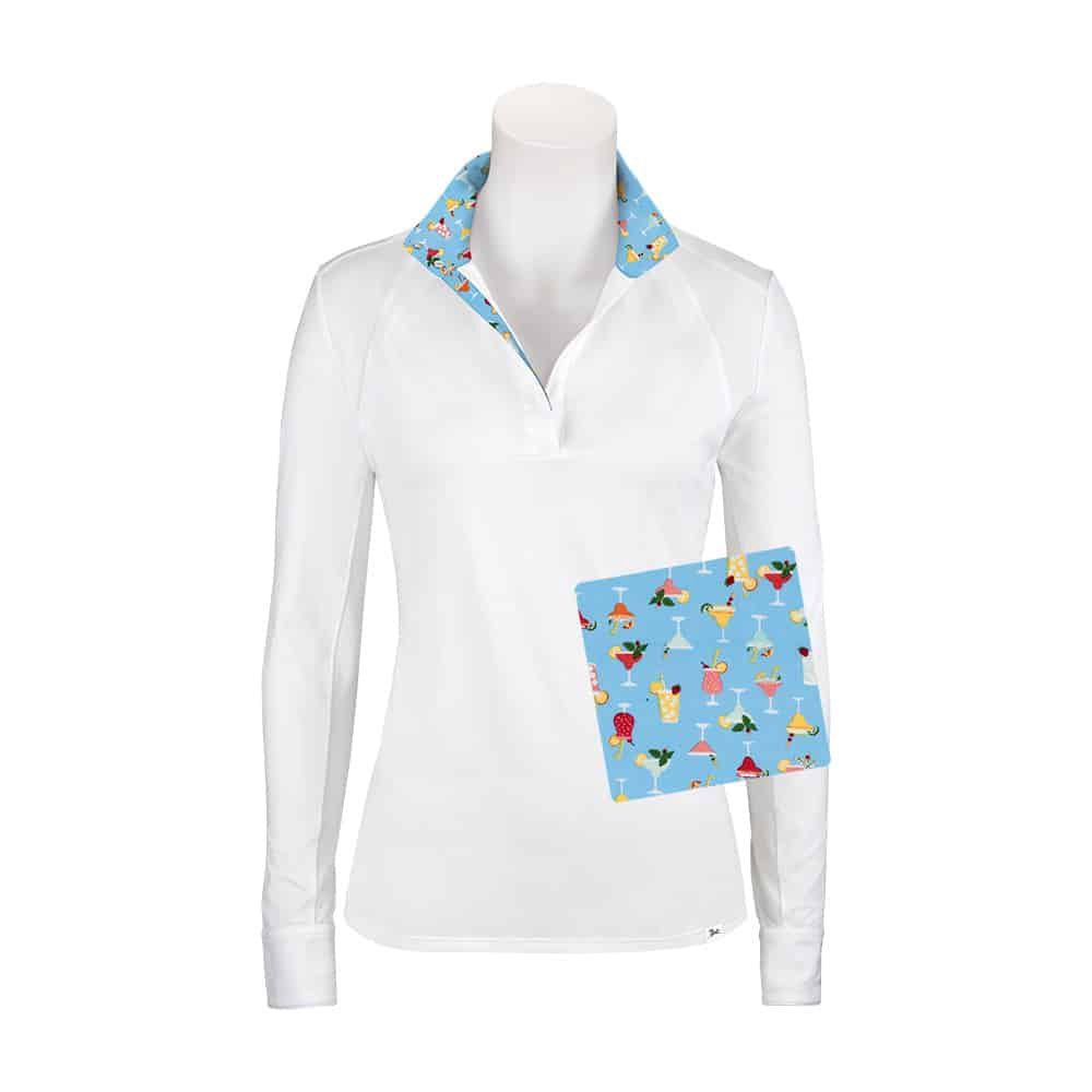 Maddie 37.5 LS Show Shirt, Color: Summer Cocktails, Size: M