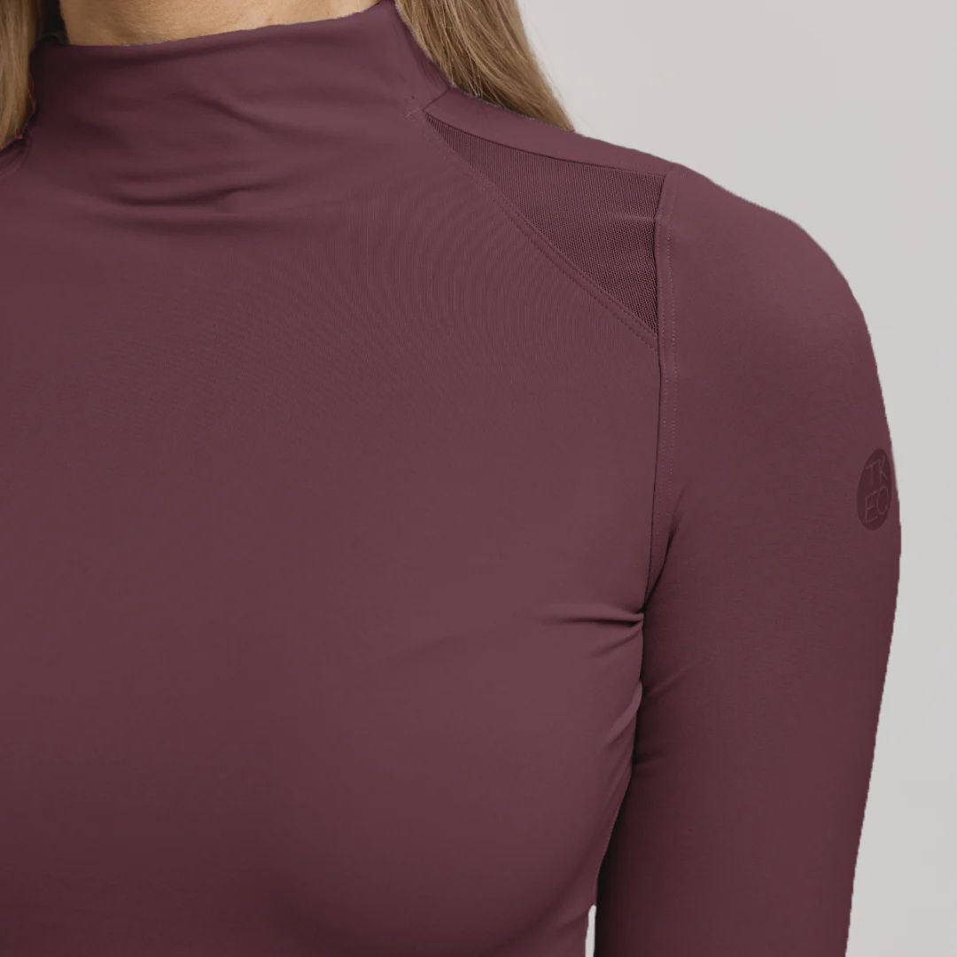 TKEQ Chloe High Collar Tech Top