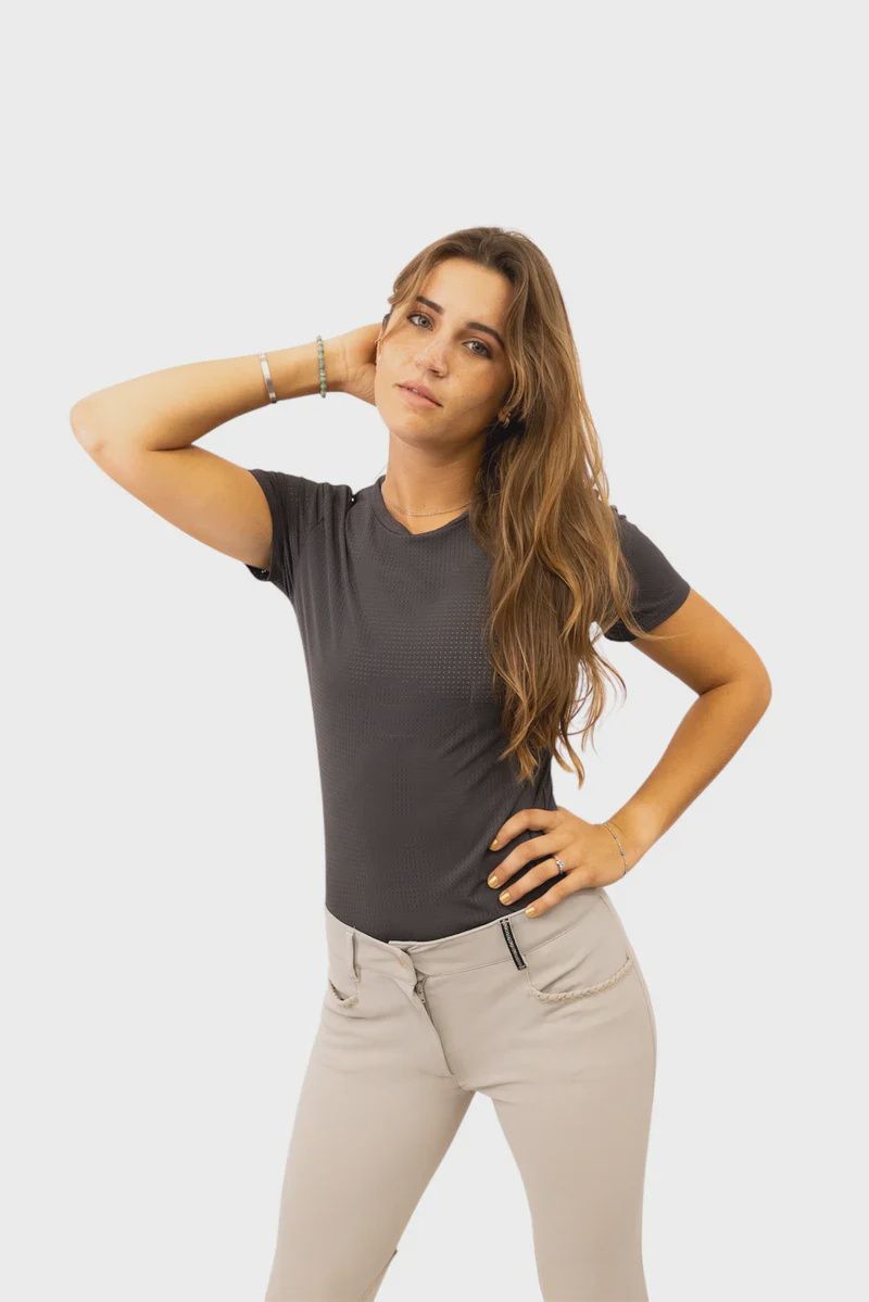 Equisite Hallie Shirt, Color: graphite-grey, Size: xxs
