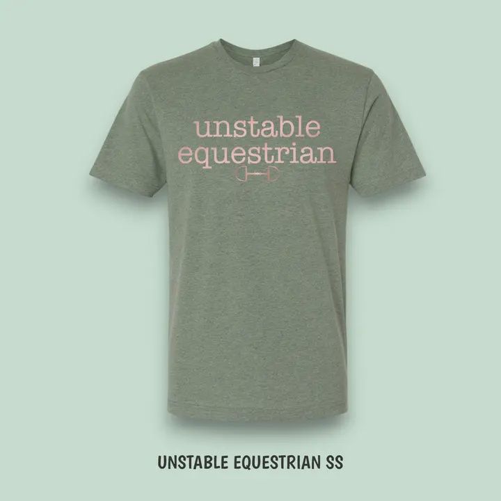 UNSTABLE EQUESTRIAN Unisex SS T Shirt, Size: s