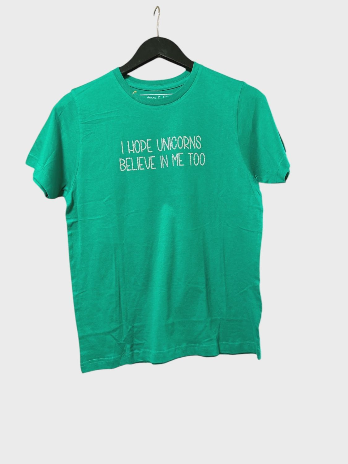I HOPE UNICORNS BELIEVE IN ME TO SS Youth T Shirt, Size: l