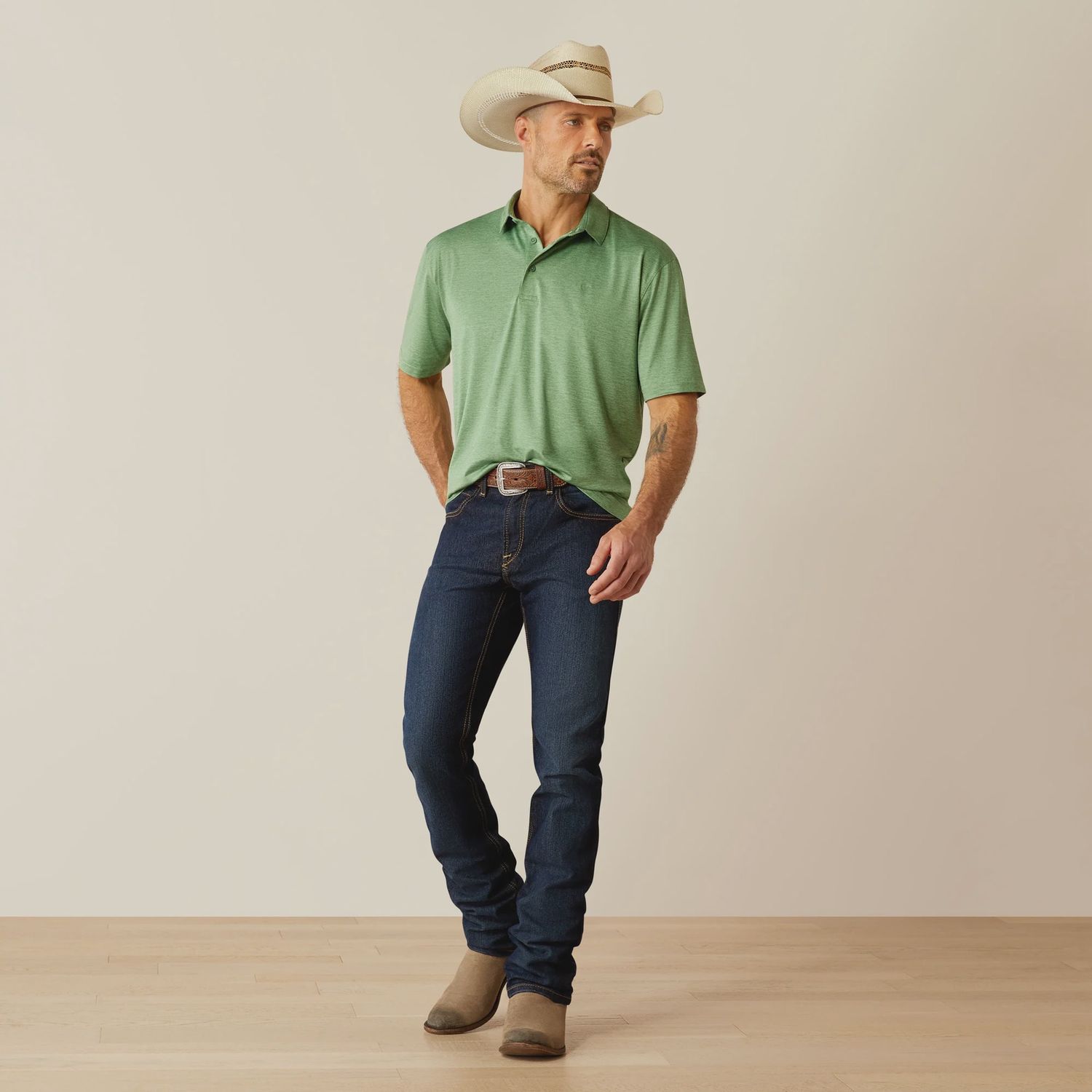 MNS Charger 2.0 Polo by Ariat, Color: fairway, Size: xl