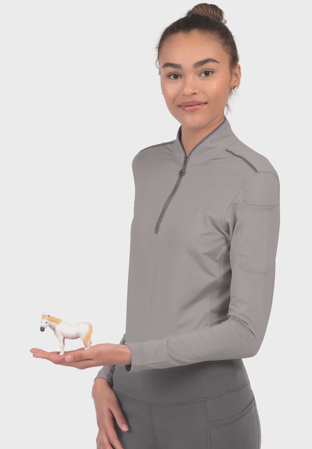 Performance Rider Skycool Shirt, Color: ash-1, Size: xxs