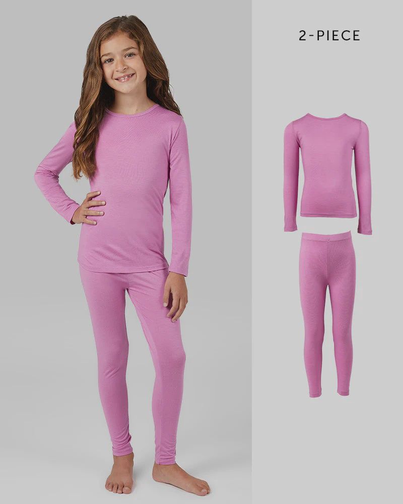 KIDS' 2PC BASELAYER TOP &amp; BOTTOM SET