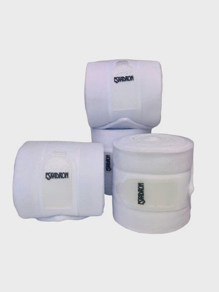 Eskadron Fleece Polo Wraps, Color: White, Size: Horse